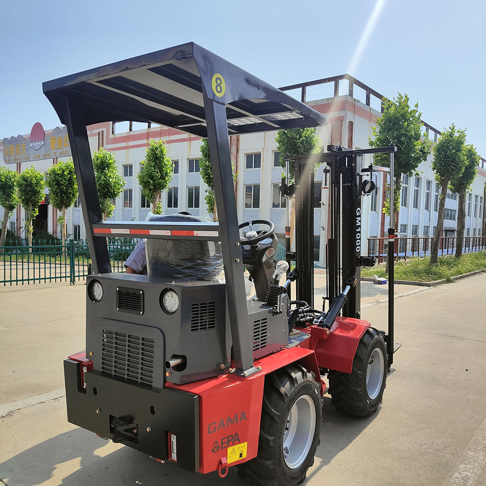 Capacity 1000kgs Articulated 4x4 Forklift Truck Beekeeping Industry Applicable